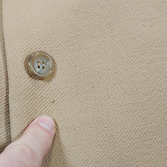 J Crew Topcoat Womens Small Petite Beige Camel Chiara Wool Cashmere Double Face - Picture 15 of 15